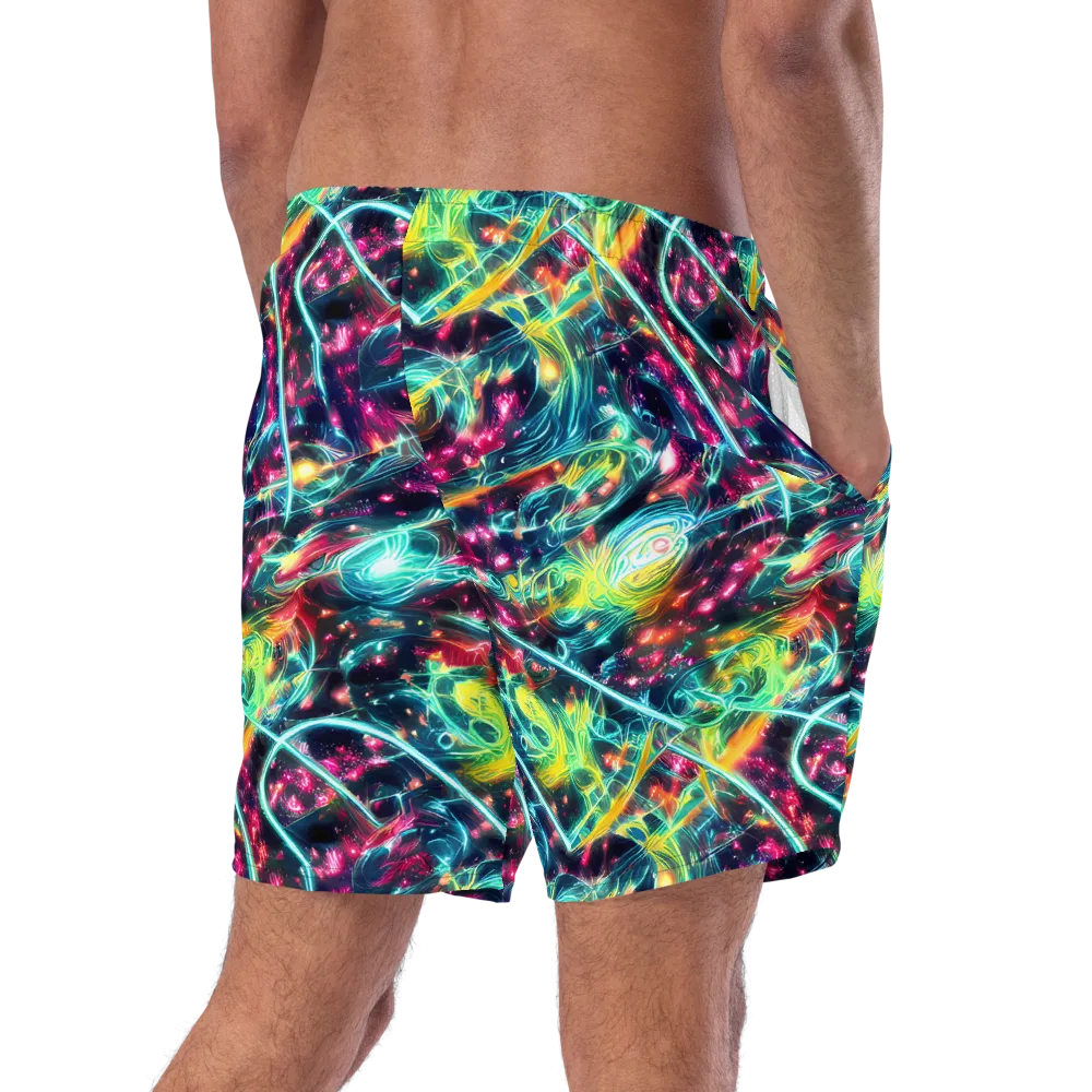 Afterdark Aurora on Swim Trunks — Right Back