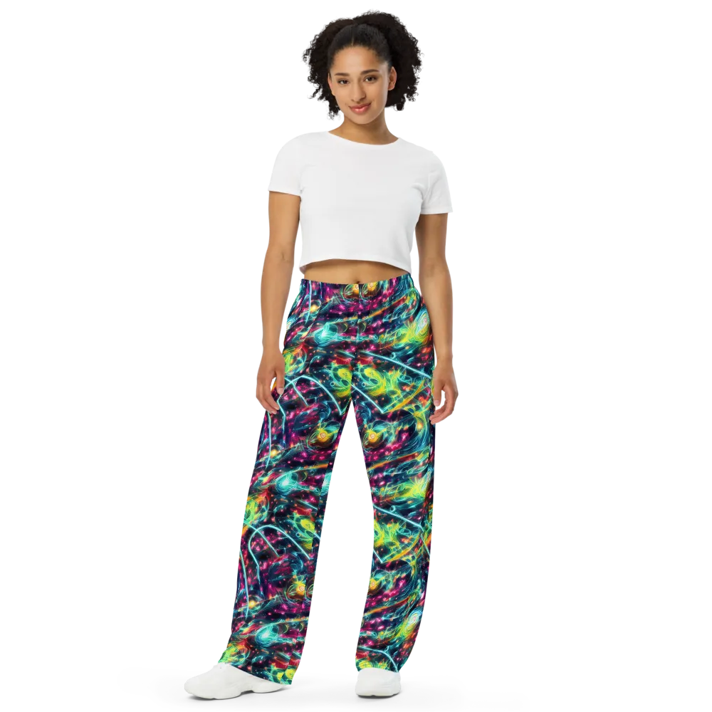 Afterdark Aurora on Wide-Leg Pants — Front