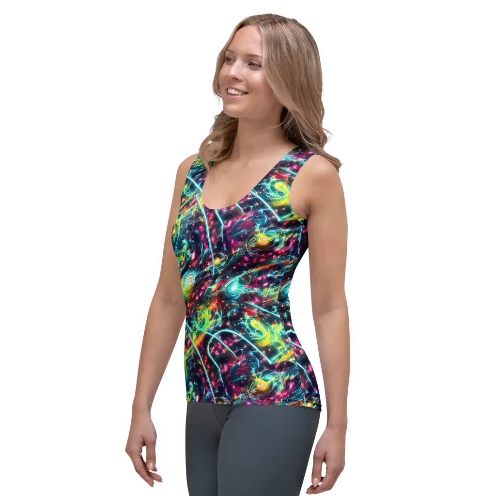 Afterdark Aurora on Women's Tank Top — Left Front