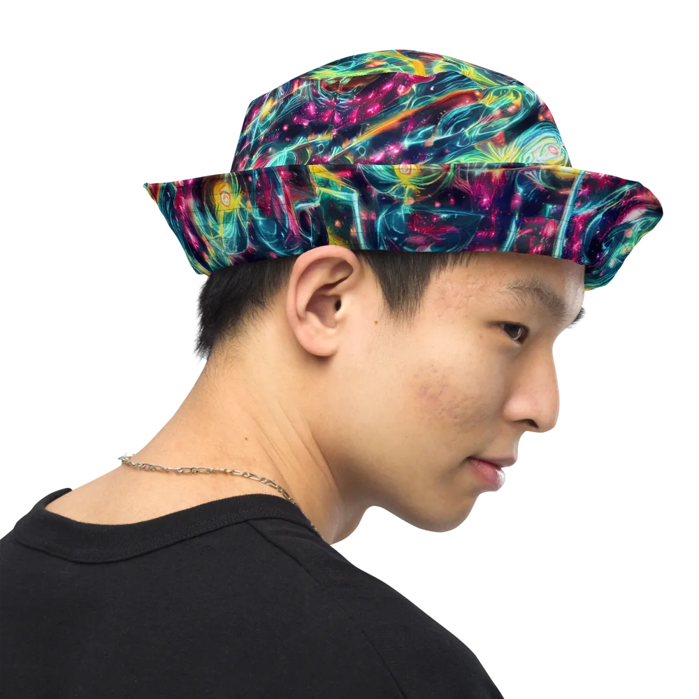 Afterdark Aurora on Reversible Bucket Hat — Right Outside