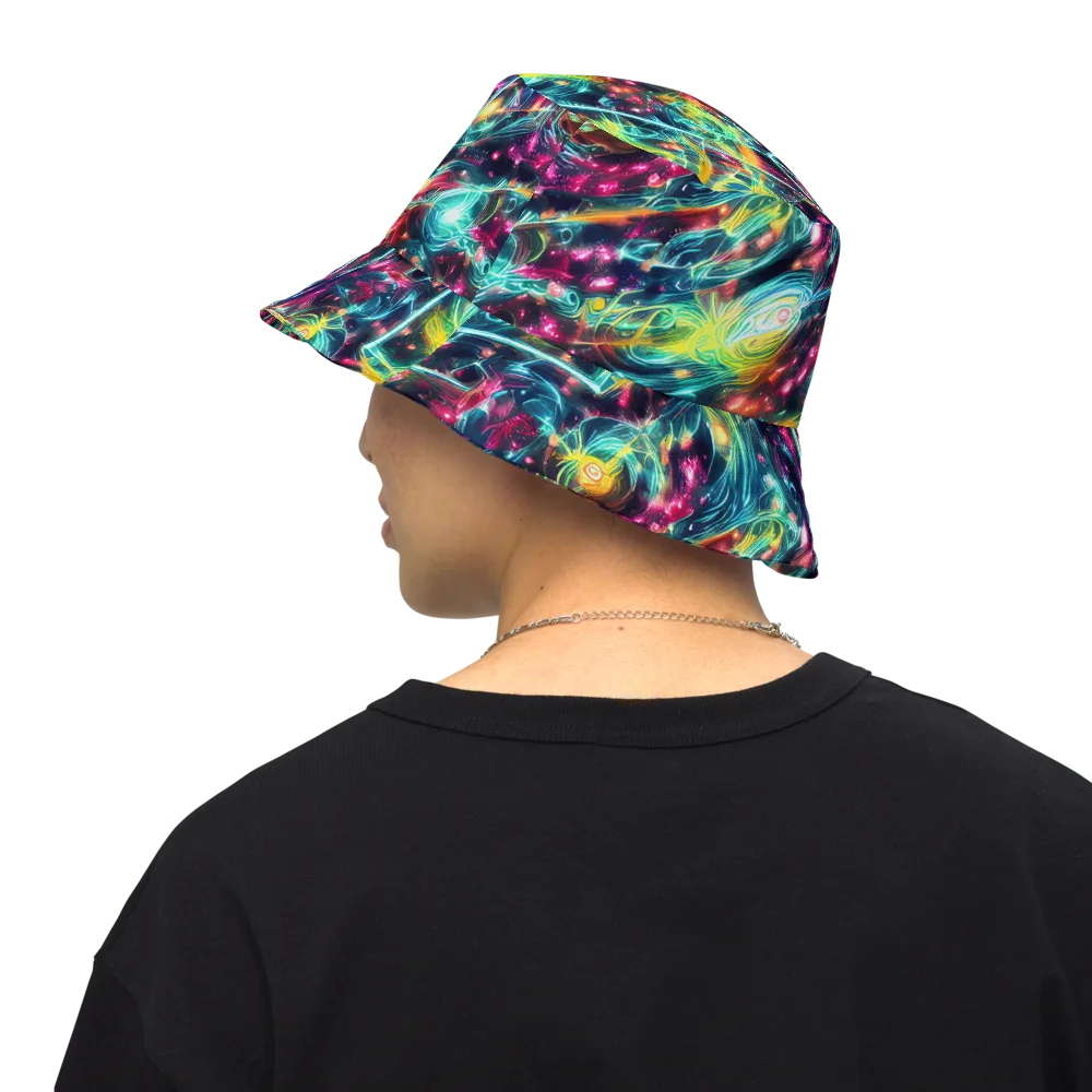 Afterdark Aurora on Reversible Bucket Hat — Back Inside
