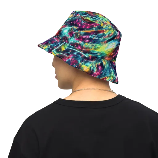 Afterdark Aurora on a Reversible Bucket Hat