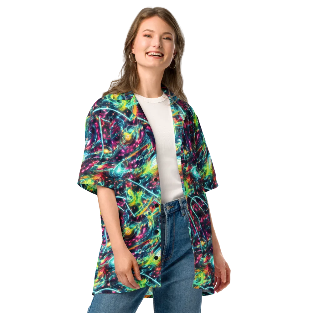 Afterdark Aurora on Button Shirt — Front