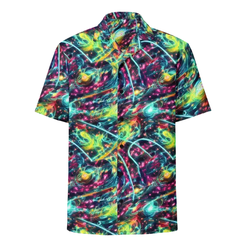 Afterdark Aurora on a Button Shirt