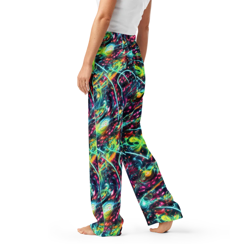 Afterdark Aurora on Women's Pajama Pants — Left