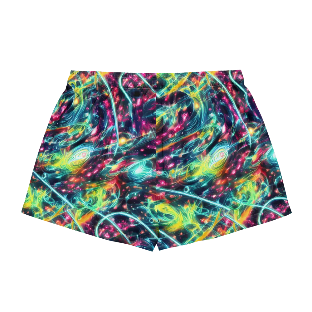 Afterdark Aurora on Women's Pajama Shorts — Back