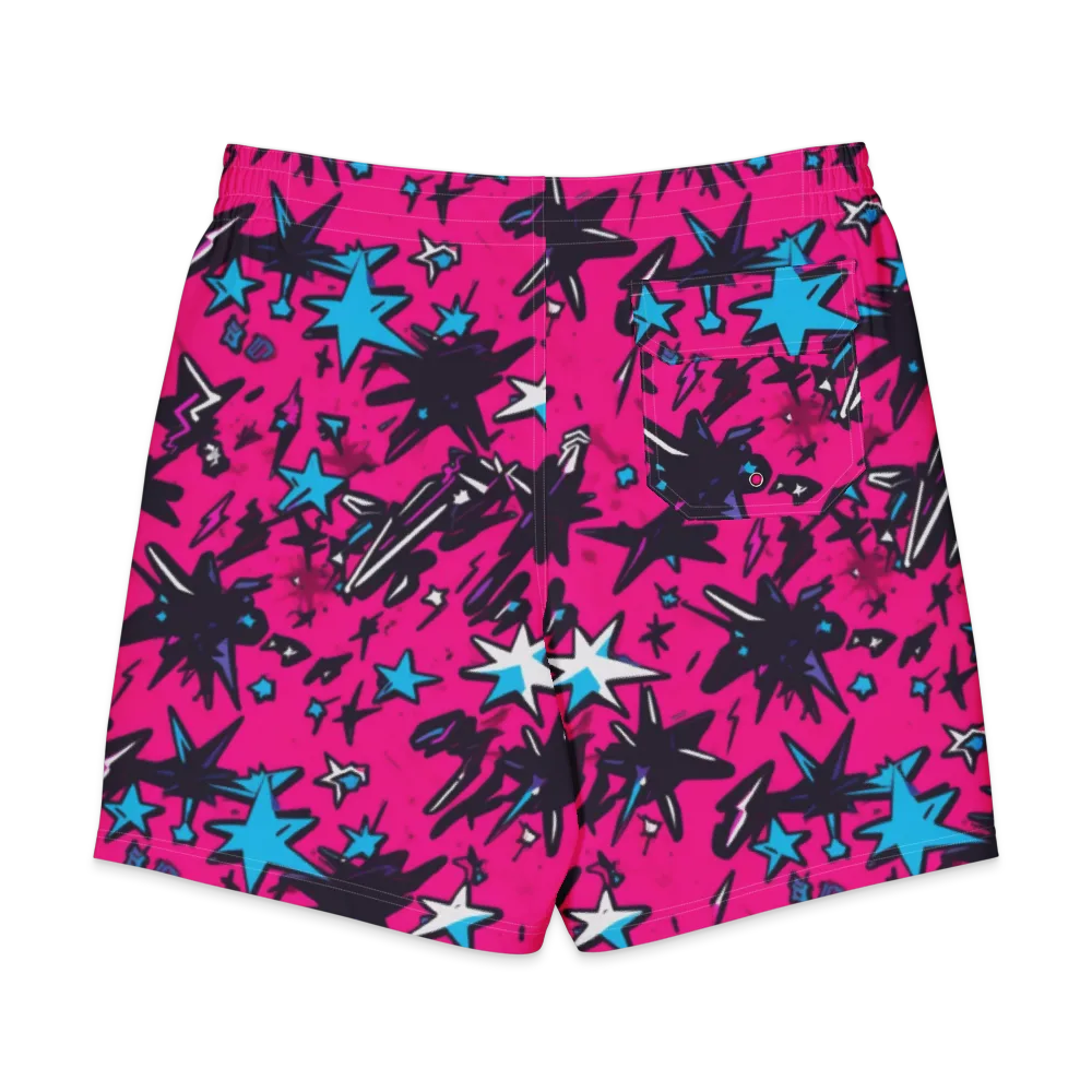 Voltage Pop on Men's Board Shorts — Back