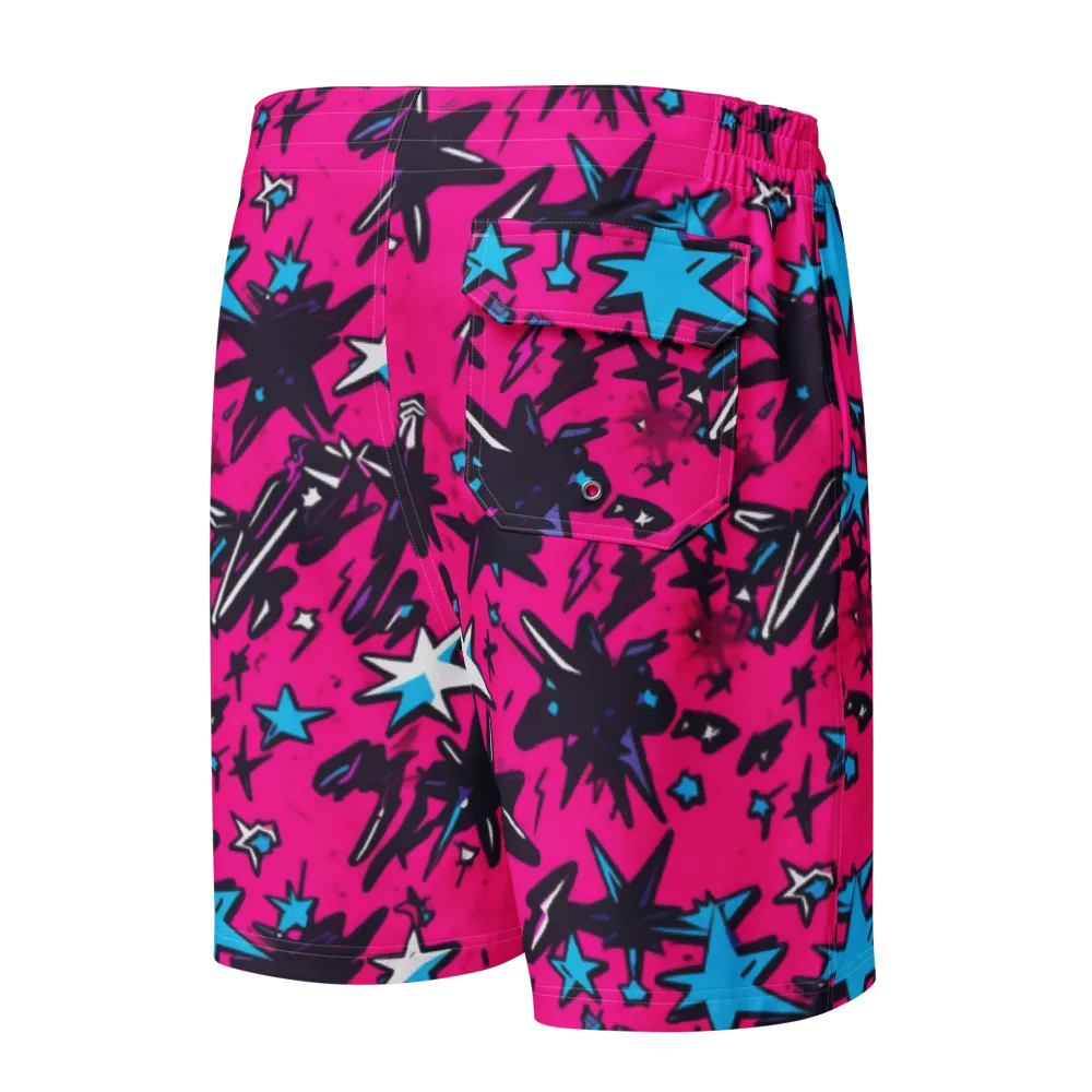 Voltage Pop on Men's Board Shorts — Back