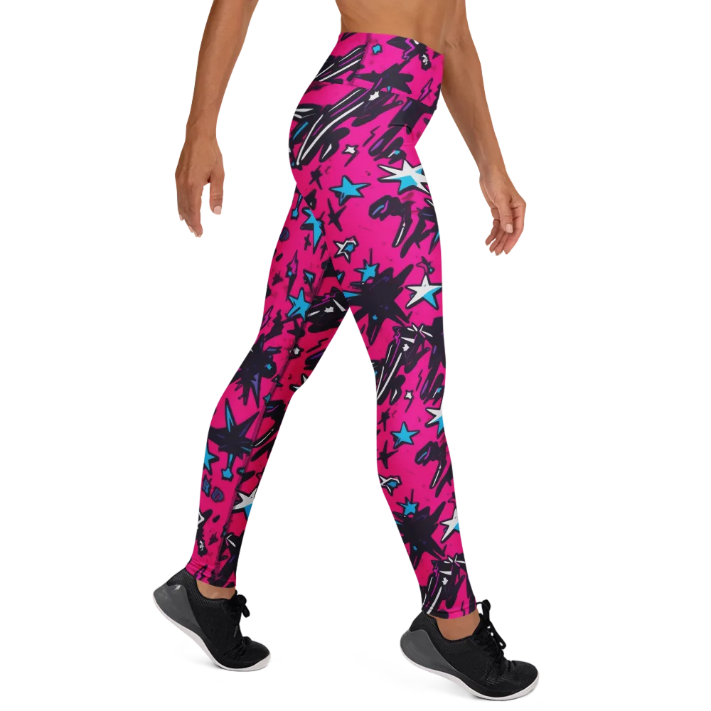 Voltage Pop on Yoga Leggings — Right