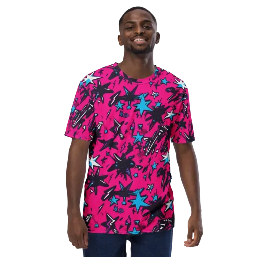 Voltage Pop on a Men's Crew Neck T-Shirt