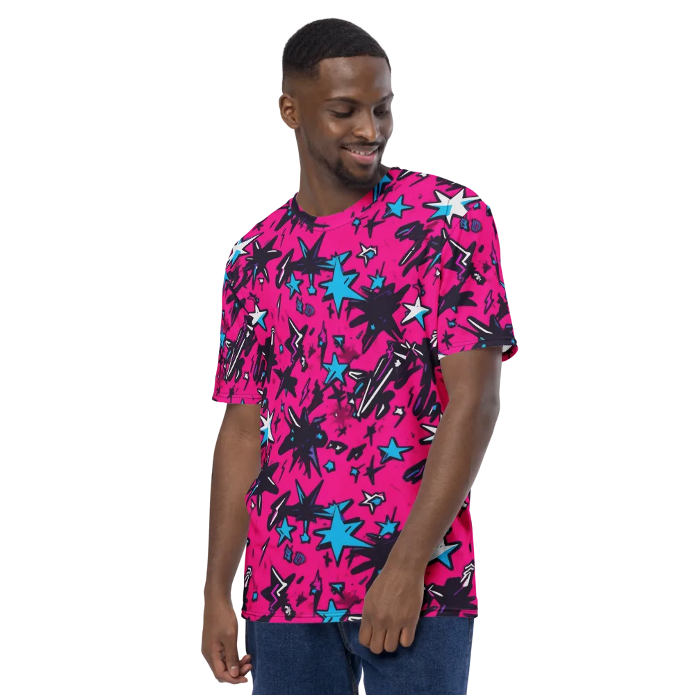 Voltage Pop on Men's Crew Neck T-Shirt — Left