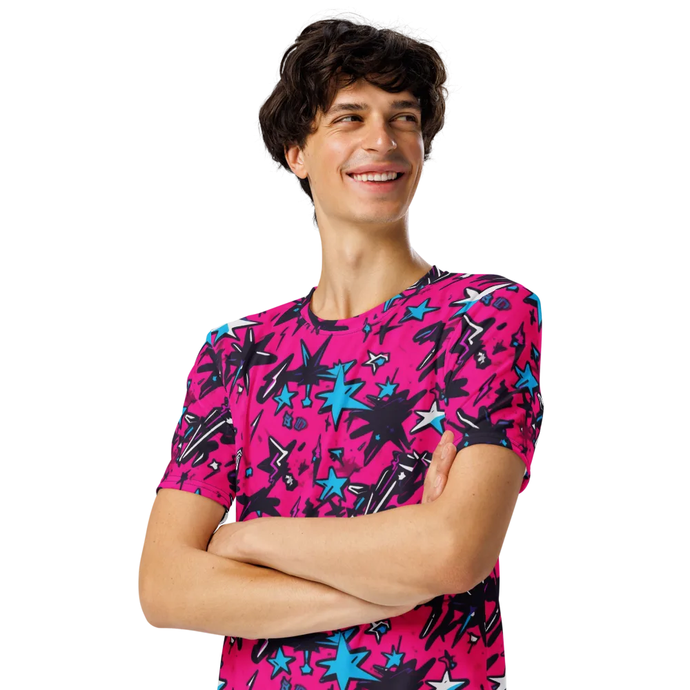 Voltage Pop on Men's Crew Neck T-Shirt — Left Front