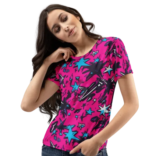 Voltage Pop on a Women's Crew Neck T-Shirt