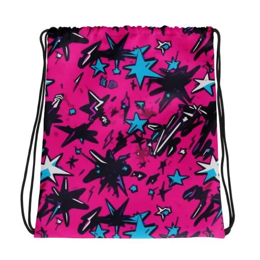 Voltage Pop on a Drawstring Bag