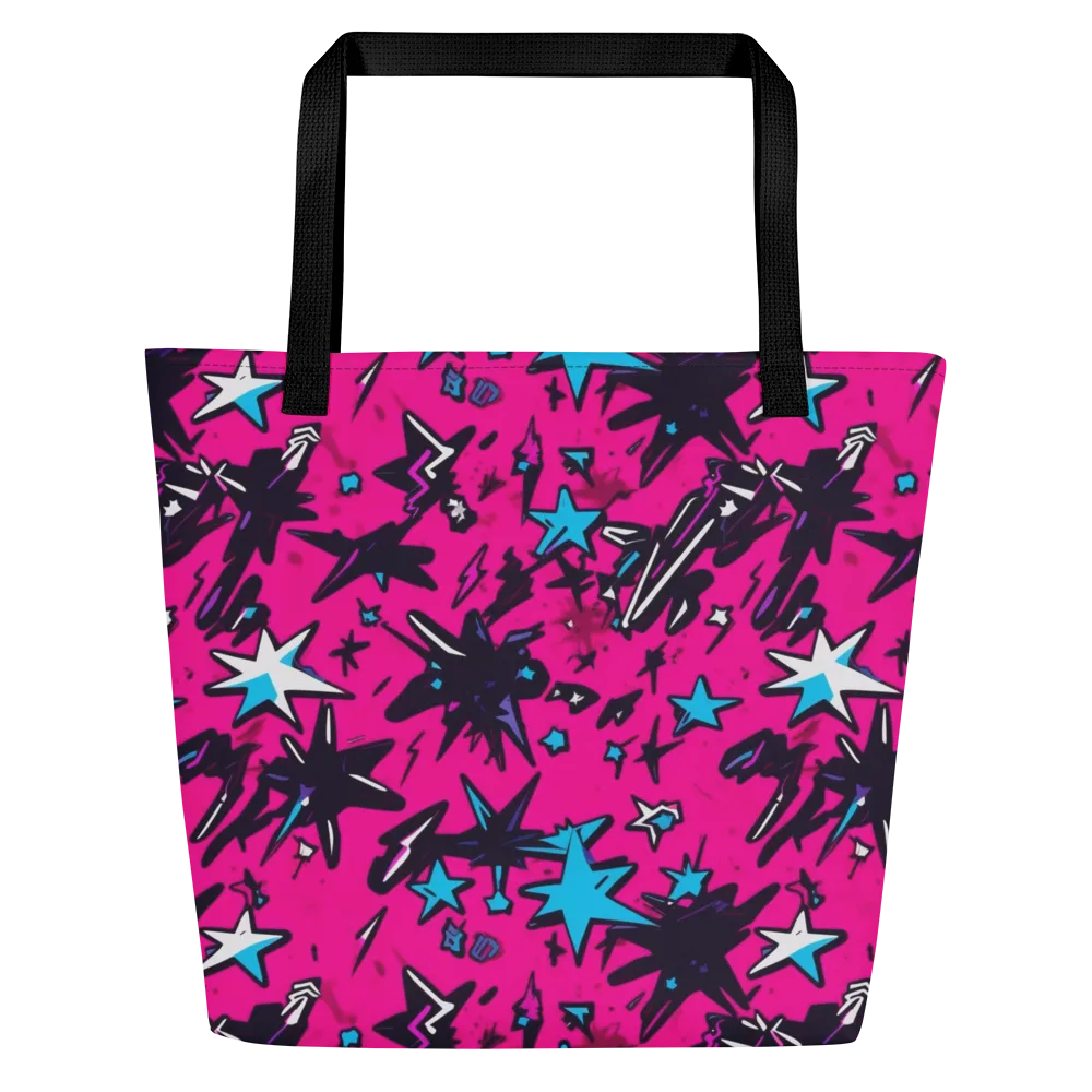 Voltage Pop on Large Tote Bag W/ Pocket — Front