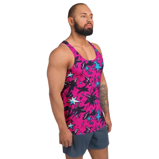 Voltage Pop on a Men's Tank Top