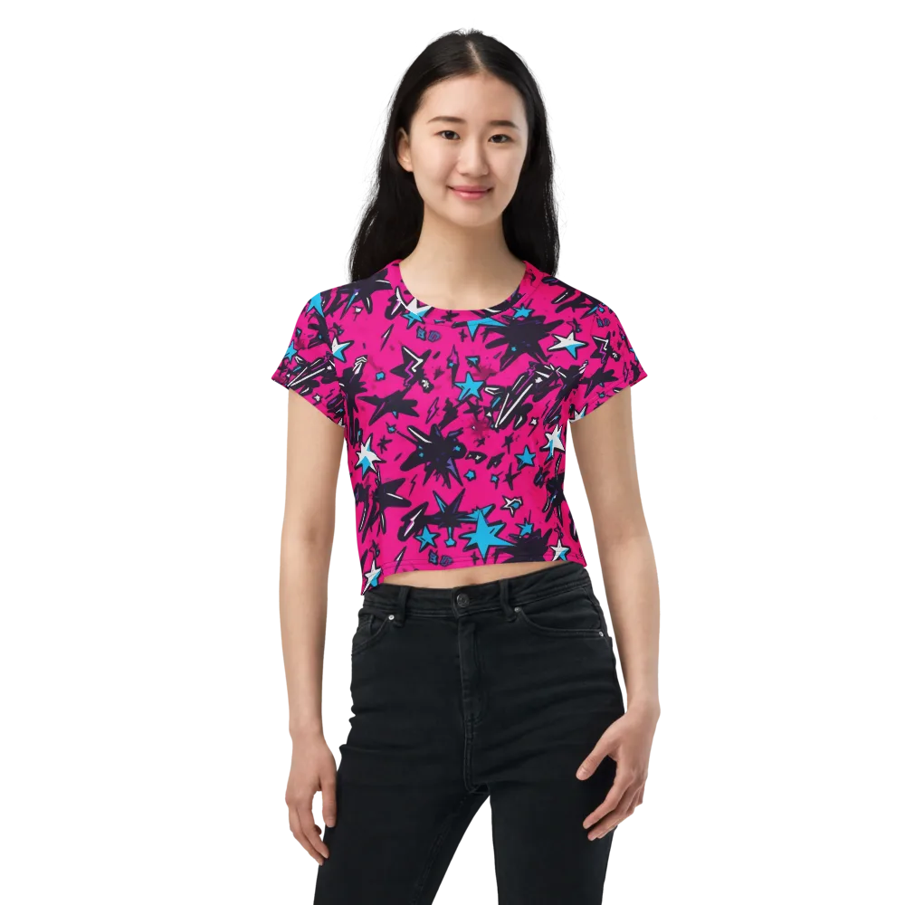 Voltage Pop on Crop Tee — Front