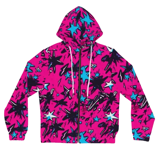 Voltage Pop on a Women's Full-Zip Hoodie