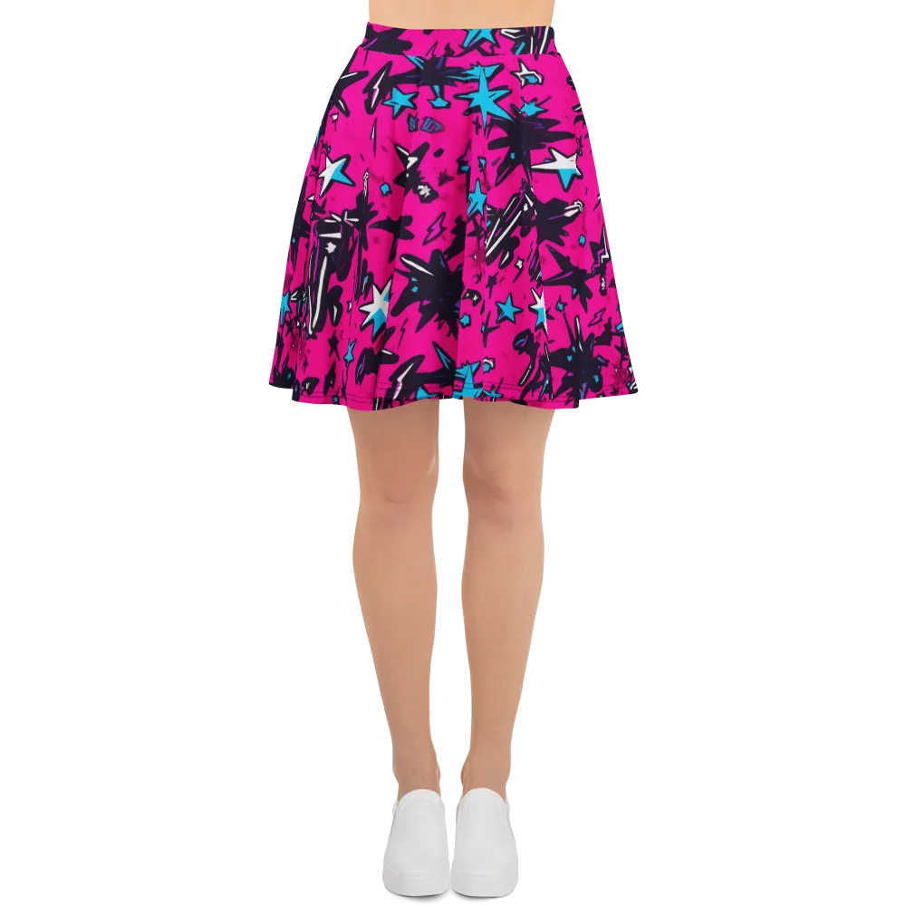 Voltage Pop on Skater Skirt — Front