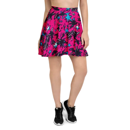 Voltage Pop on a Skater Skirt