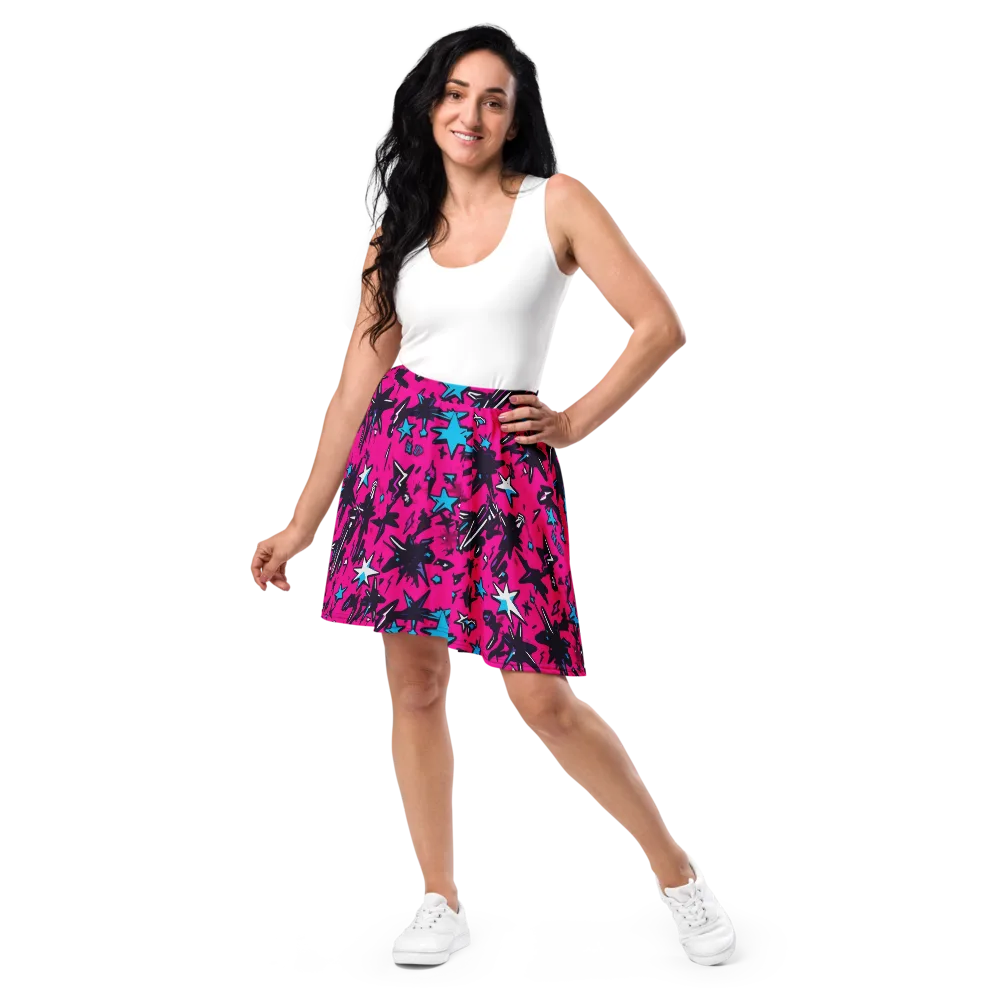 Voltage Pop on Skater Skirt — Front
