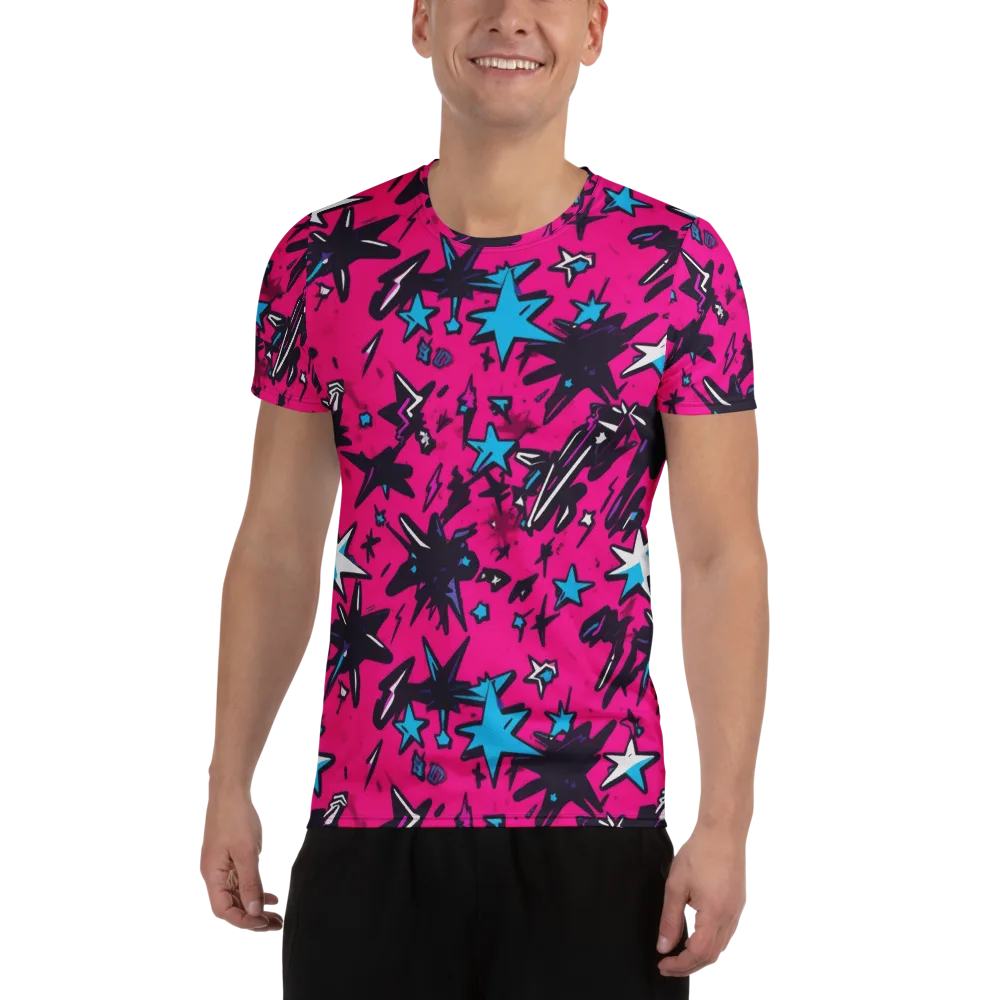 Voltage Pop on Men's Athletic T-Shirt — Front