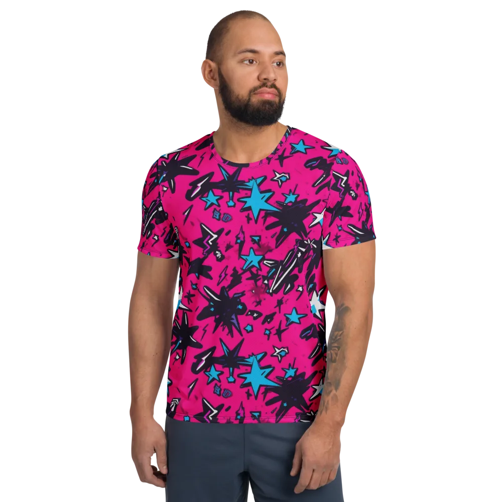 Voltage Pop on Men's Athletic T-Shirt — Front