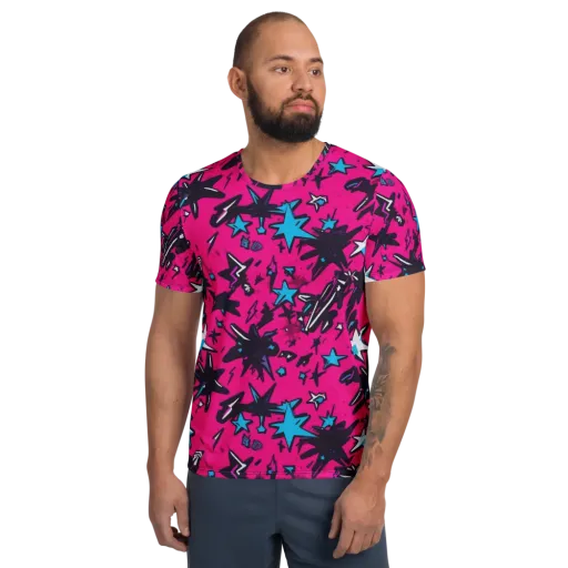 Voltage Pop on a Men's Athletic T-Shirt