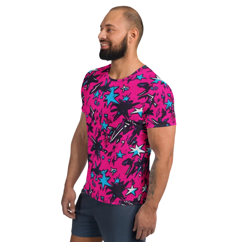 Voltage Pop on Men's Athletic T-Shirt — Left