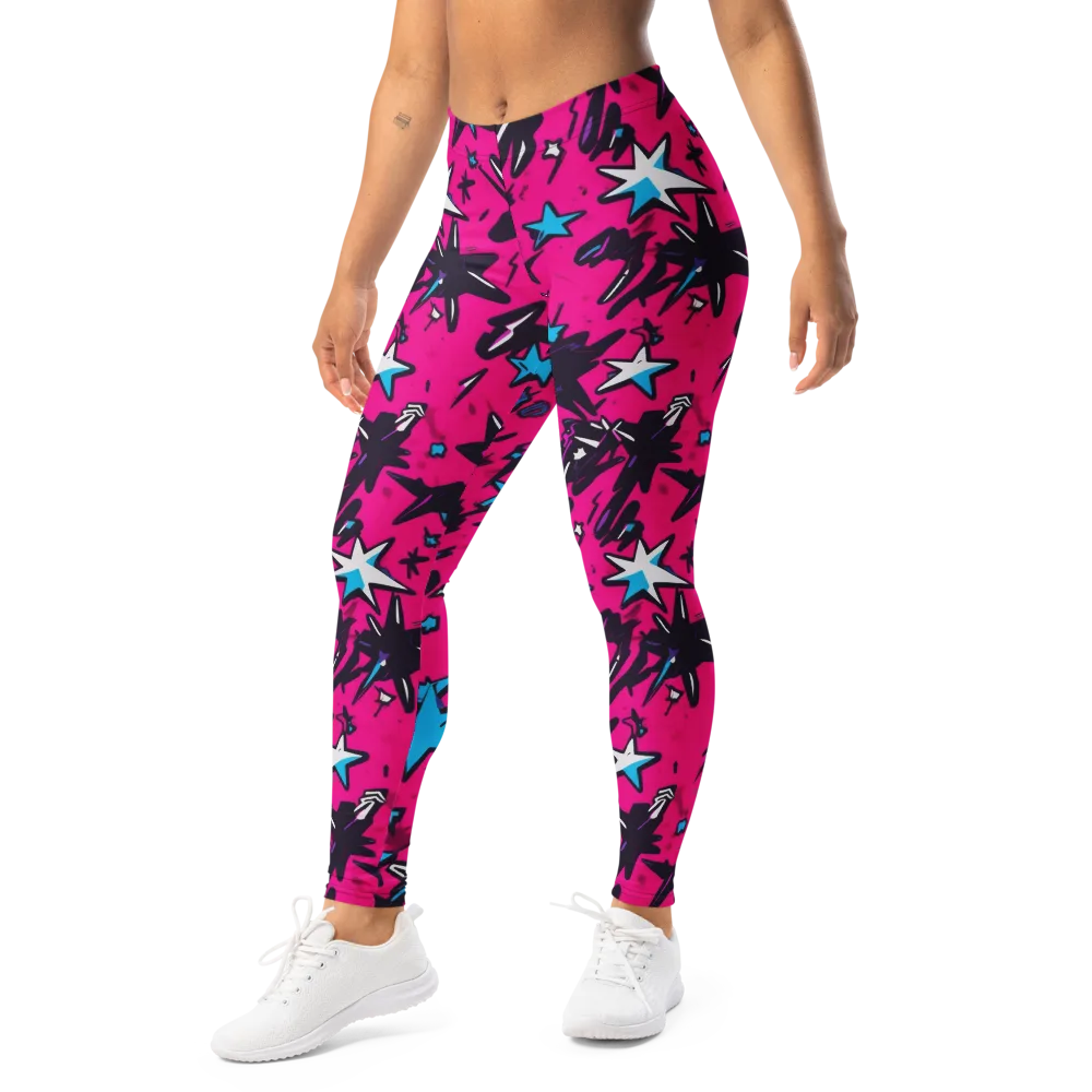 Voltage Pop on Leggings — Left Front