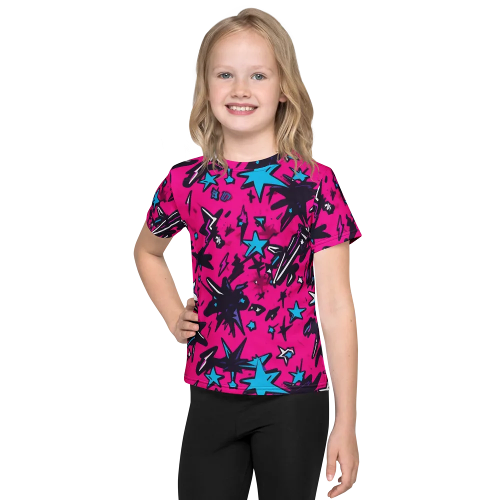 Voltage Pop on Kids Crew Neck T-Shirt — Front