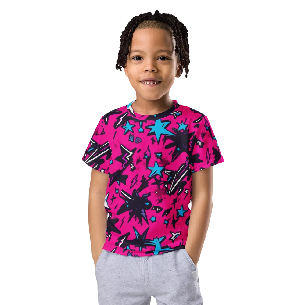 Voltage Pop on Kids Crew Neck T-Shirt — Front
