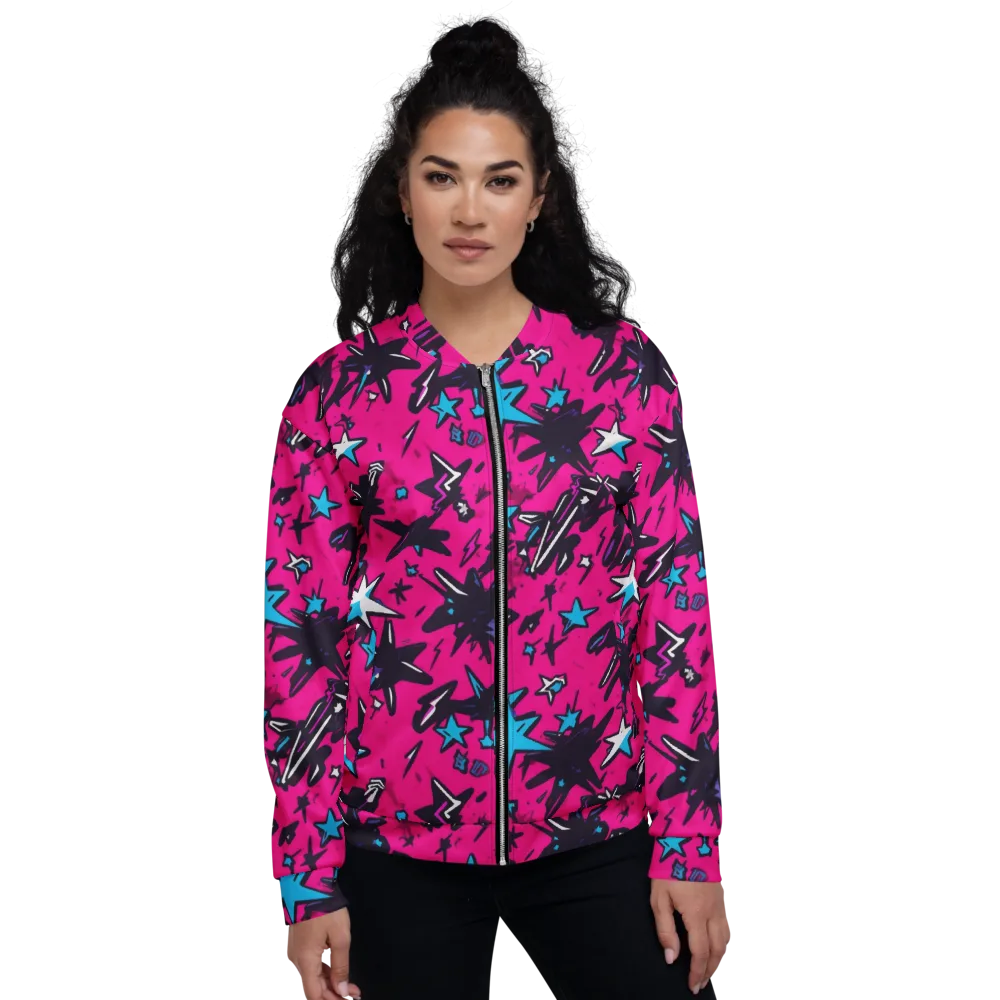 Voltage Pop on Bomber Jacket — Front