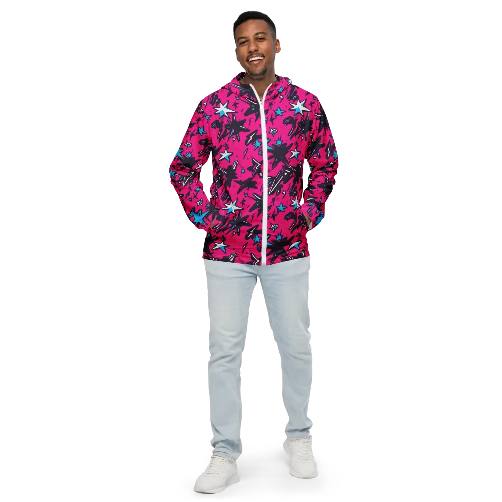 Voltage Pop on Men's Windbreaker — Front