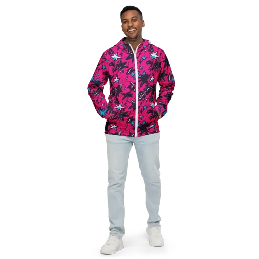 Voltage Pop on a Men's Windbreaker