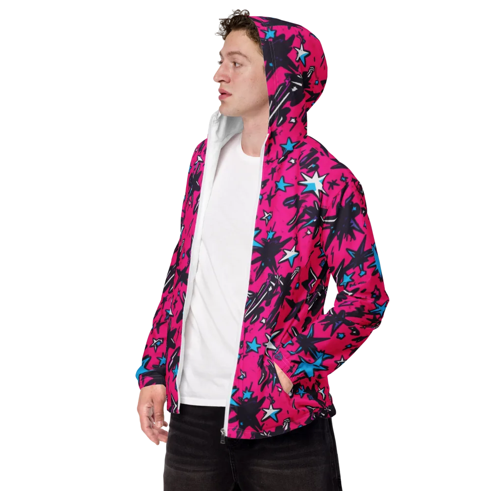 Voltage Pop on Men's Windbreaker — Left Front
