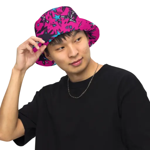 Voltage Pop on a Reversible Bucket Hat