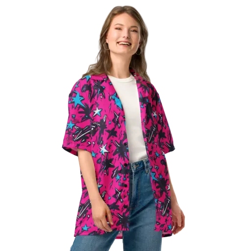 Voltage Pop on a Button Shirt
