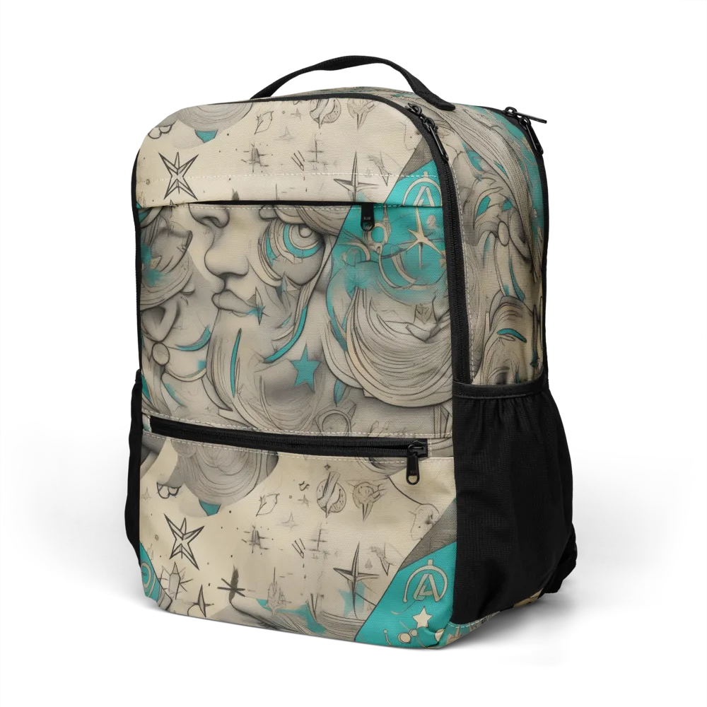 Turquoise Starlet on Utility Backpack — Left Front