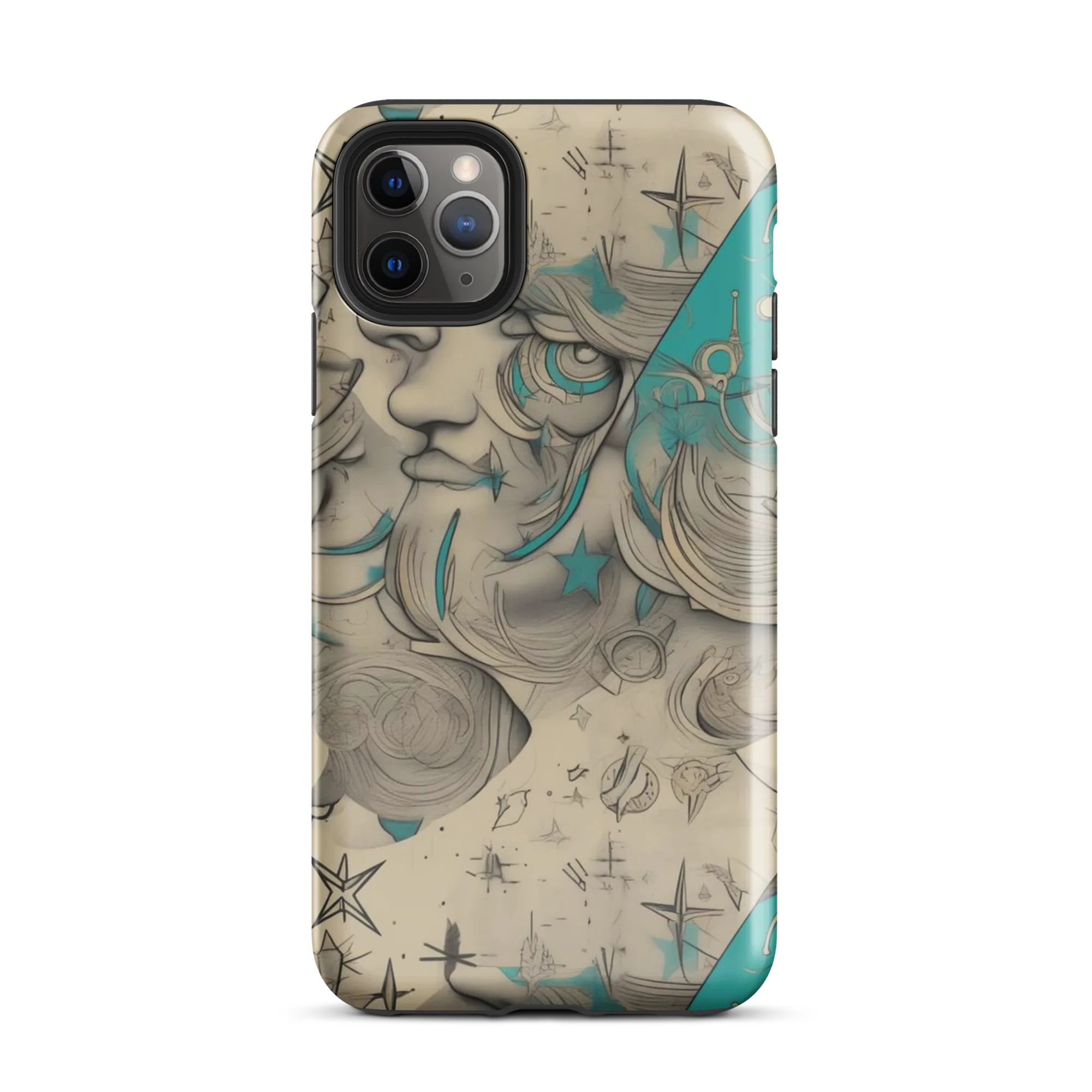 Turquoise Starlet on Tough Case for iPhone® — Front