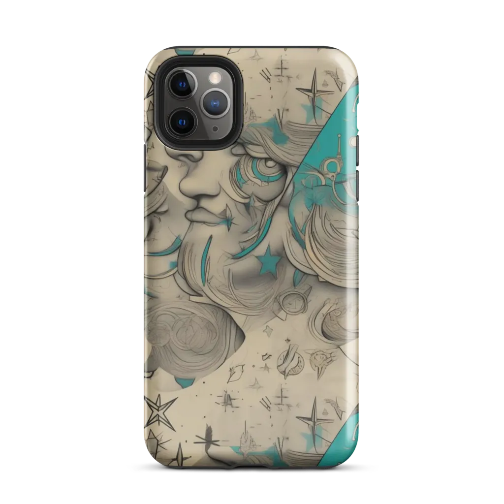 Turquoise Starlet on Tough Case for iPhone® — Front