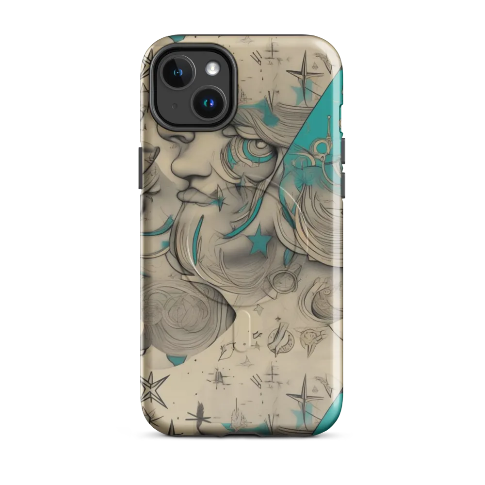 Turquoise Starlet on MagSafe Tough Case for iPhone® — Front