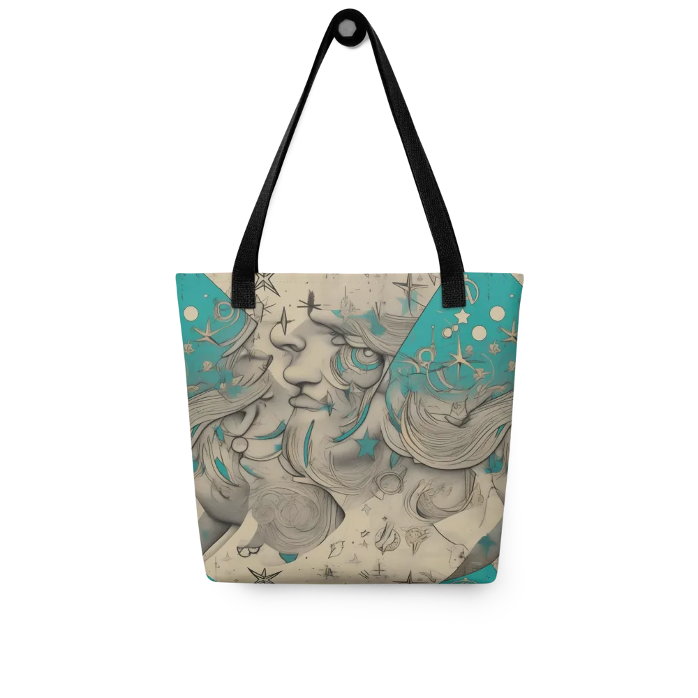 Turquoise Starlet on Tote Bag — Front