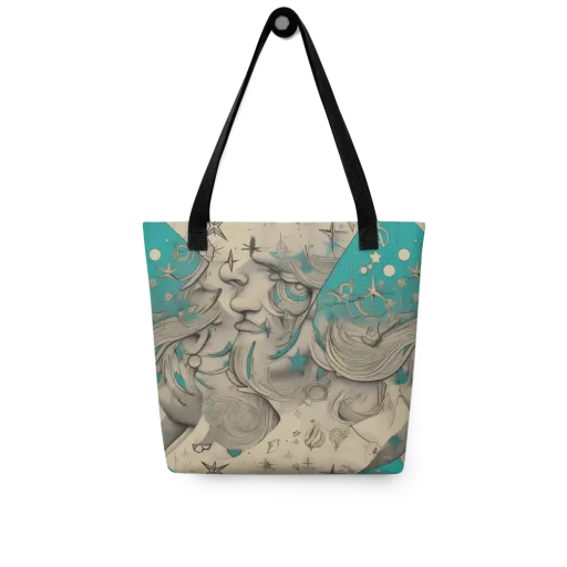 Turquoise Starlet on a Tote Bag