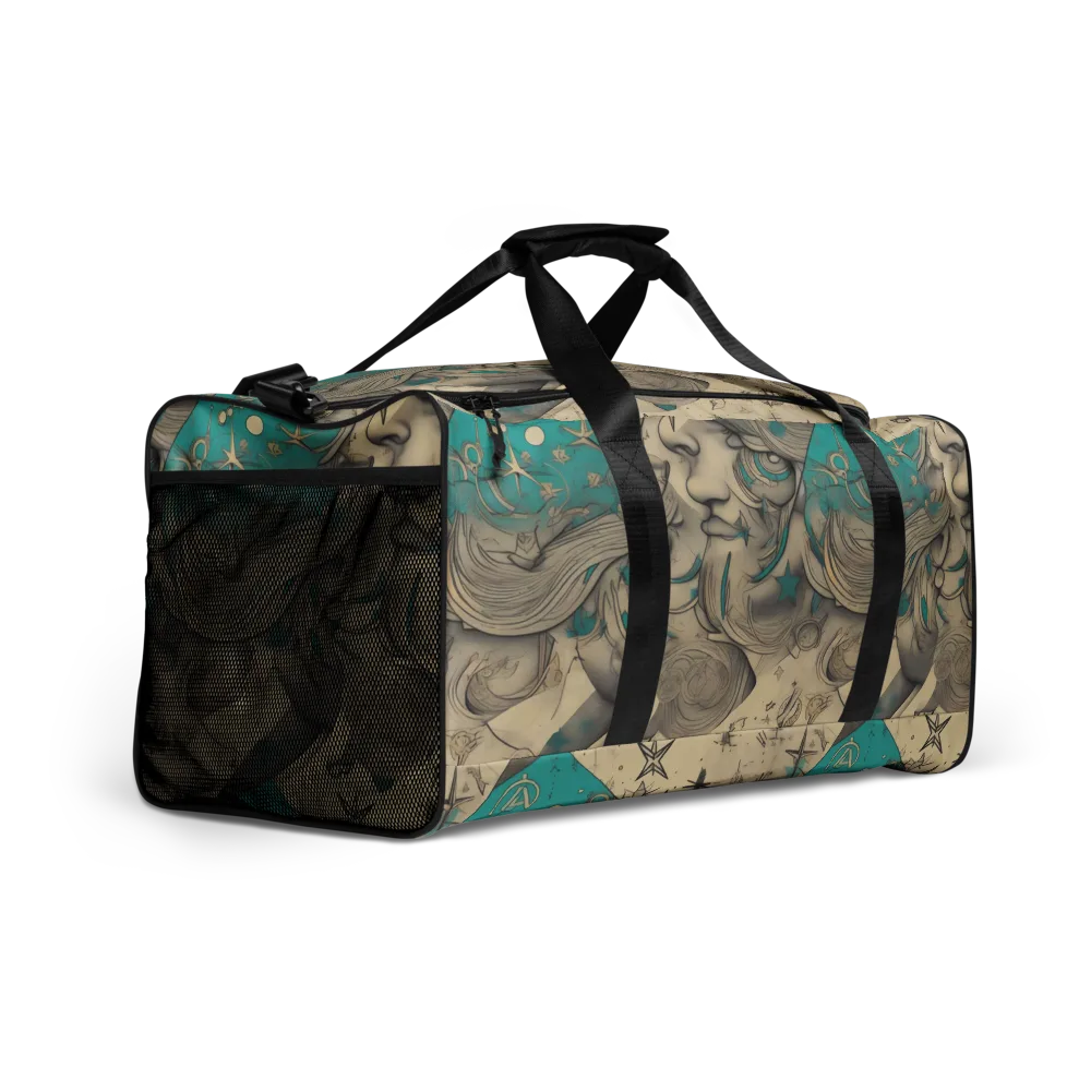 Turquoise Starlet on Duffle Bag — Right Front