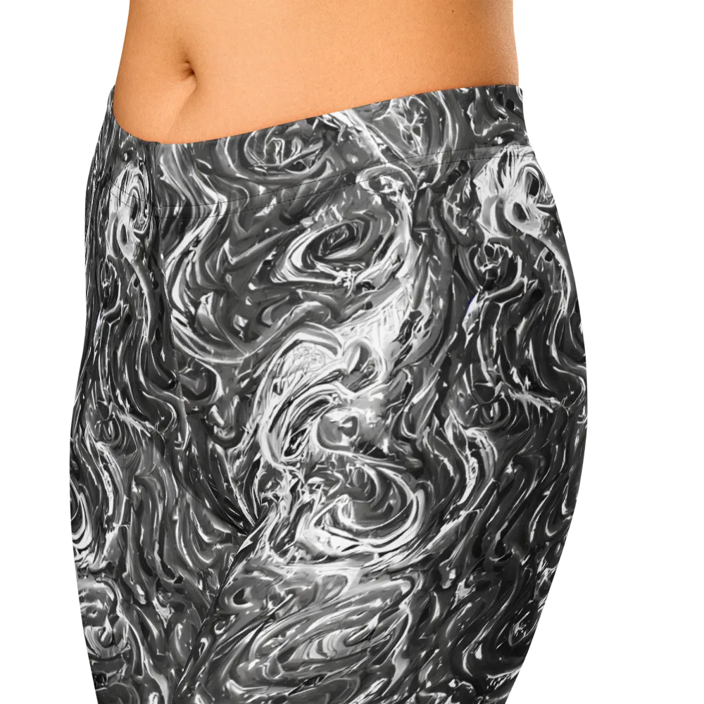 Nebulous Night on Capri Leggings — Zoomed-in