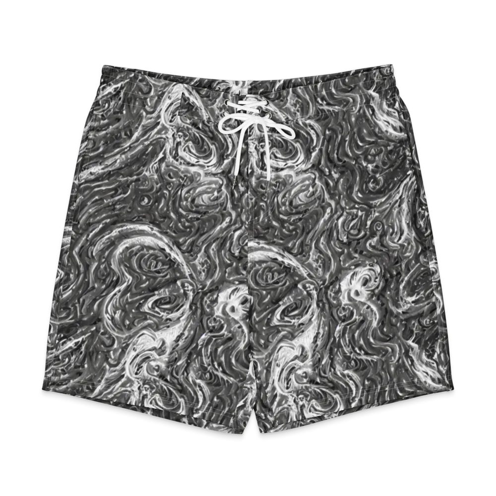Nebulous Night on Men's Board Shorts — Front