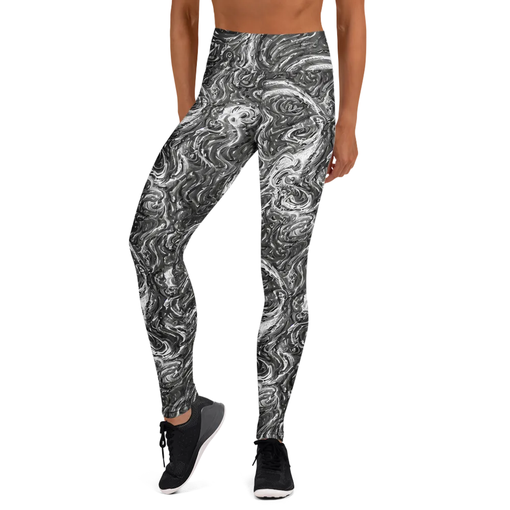 Nebulous Night on Yoga Leggings — Front
