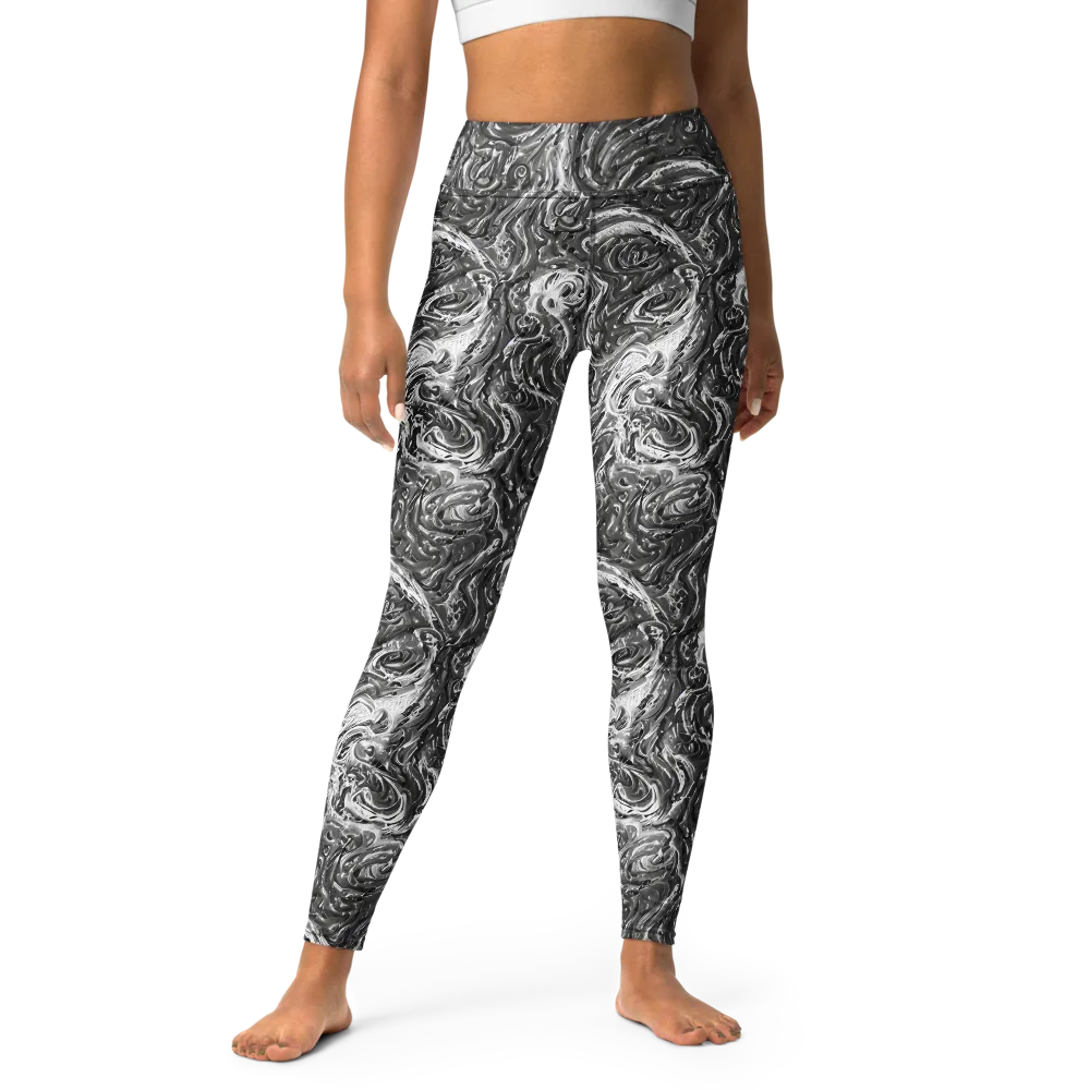 Nebulous Night on Yoga Leggings — Front