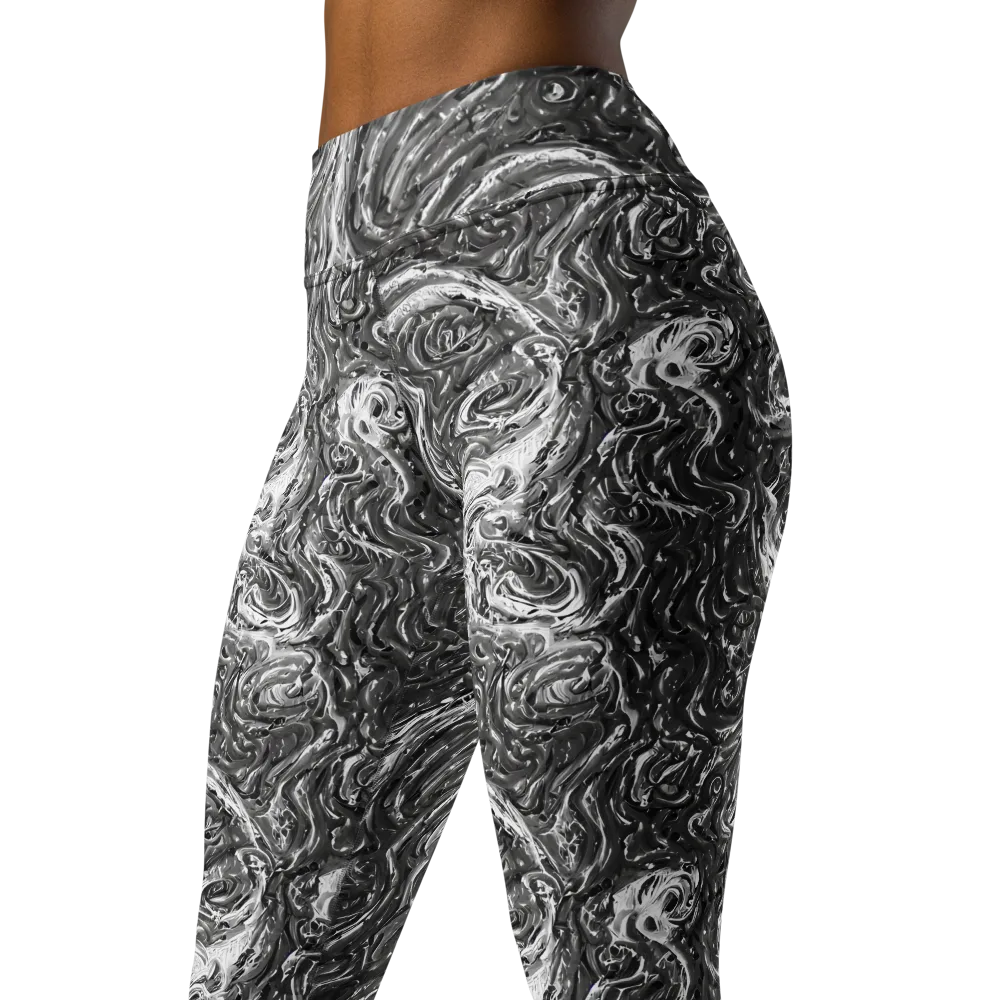 Nebulous Night on Yoga Leggings — Left Front